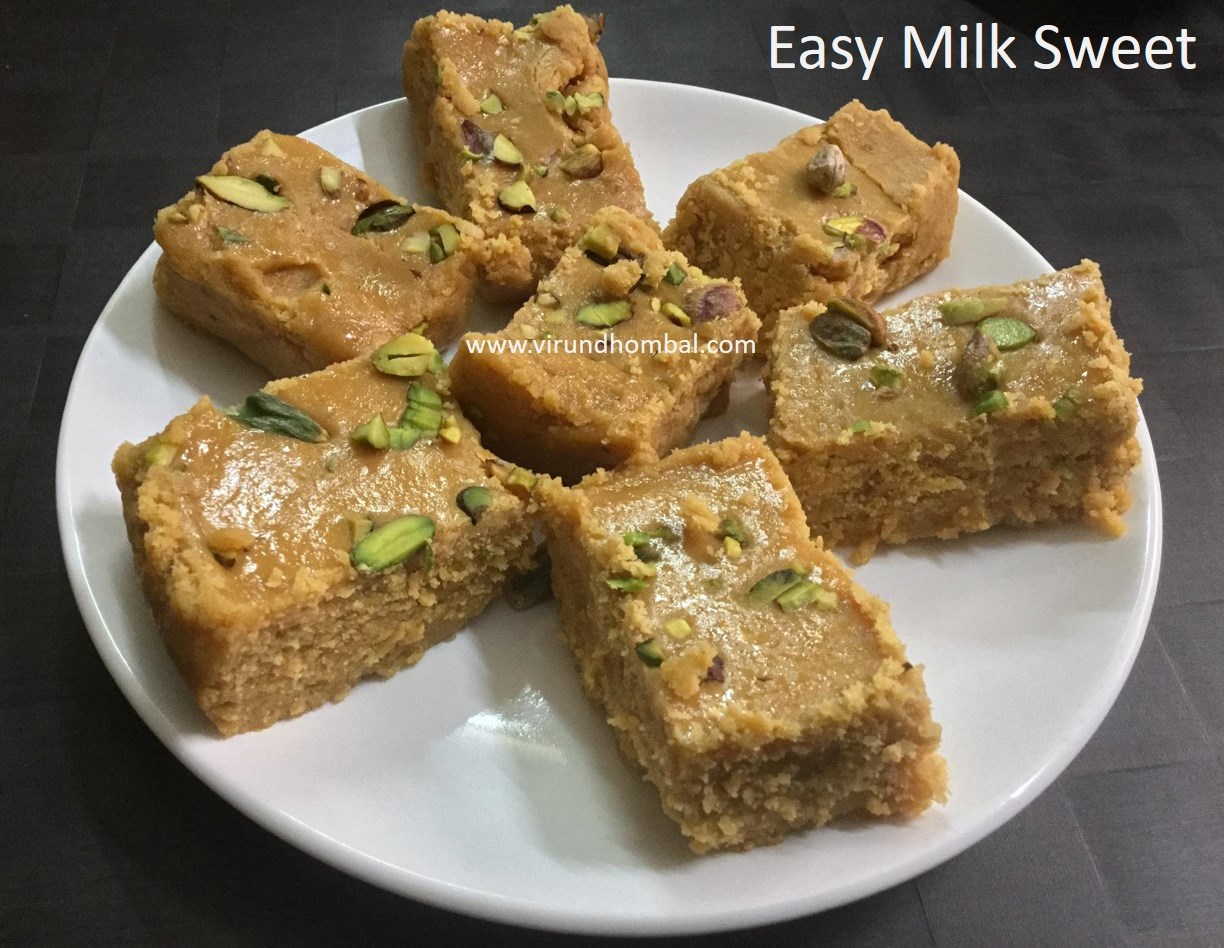 Easy Milk Sweet Instant milk sweet with kova, condensed milk and sugar