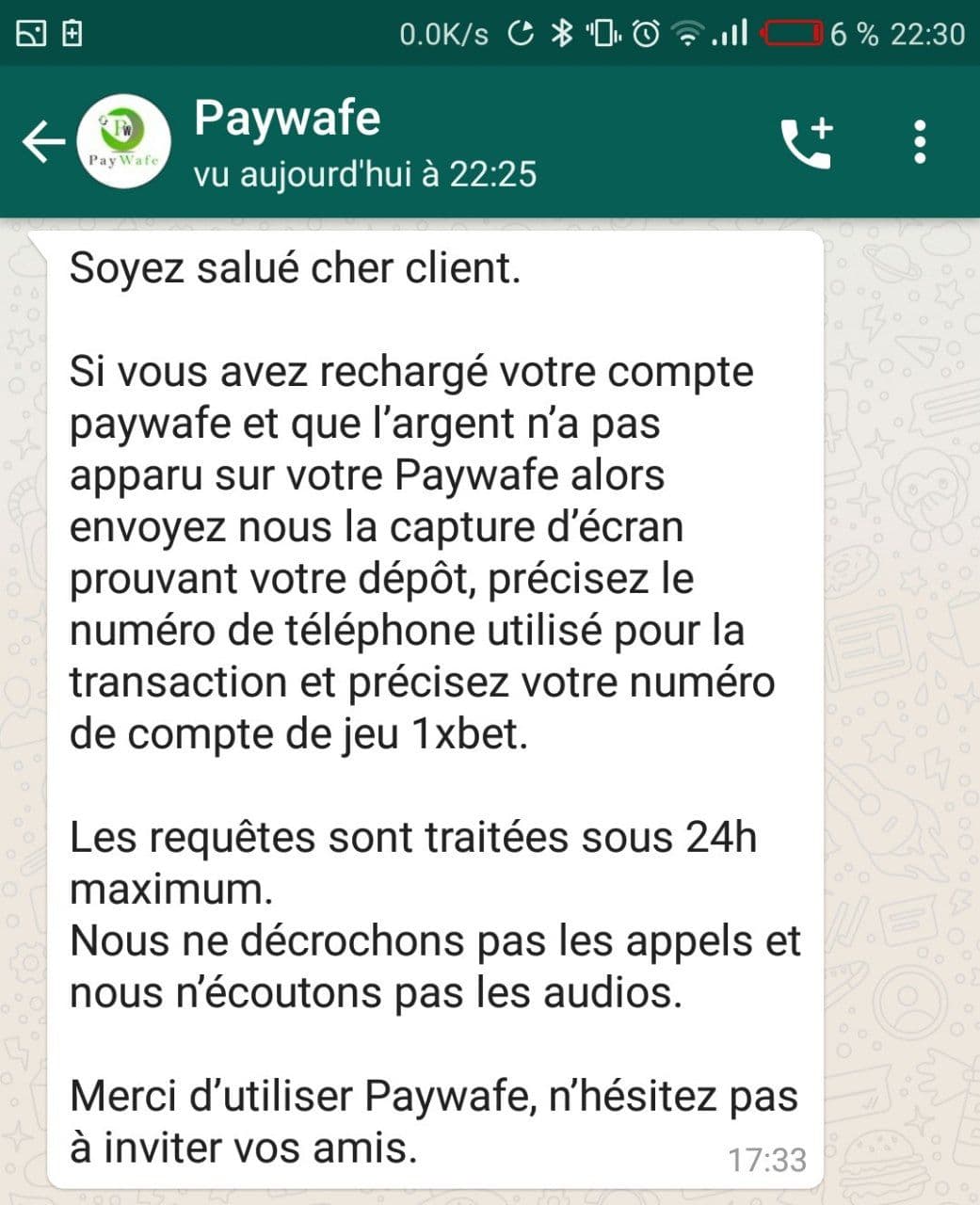 Comment Retrouver Son Ancien Compte Whatsapp Comment recharger votre compte 1xbet par PayWafe (Airtel Money ou Moov