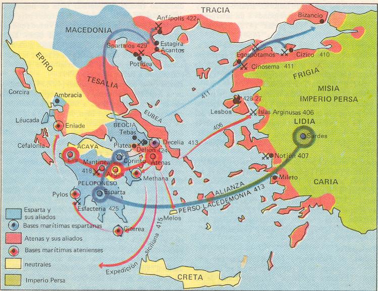 SABIDURÍAS DE LAS CULTURAS ANTIGUAS: La Guerra del Peloponeso (431-404 a.e.c.): ¿una “guerra civil” en la antigüedad? (I)