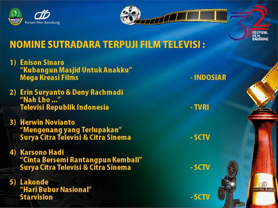DAFTAR LENGKAP NOMINASI PENGHARGAAN FESTIVAL FILM