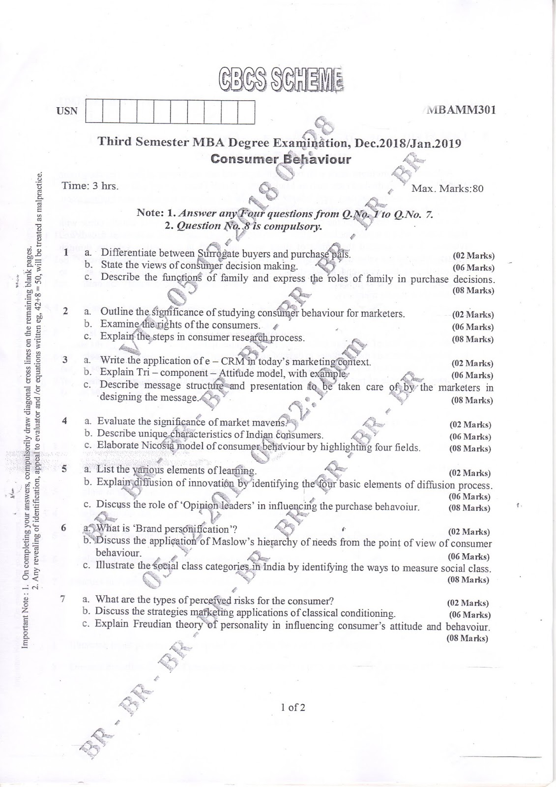 operations research vtu question papers