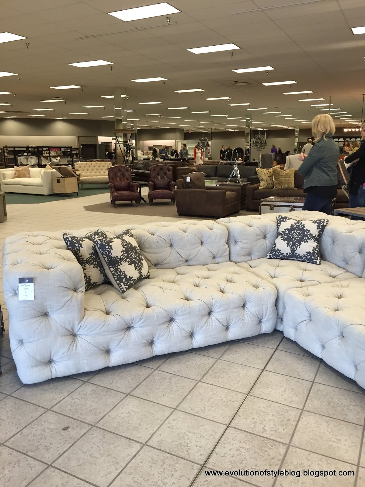 big lot couches on sale on A Review Restoration Hardware Outlet Grand Opening Evolution Of Style