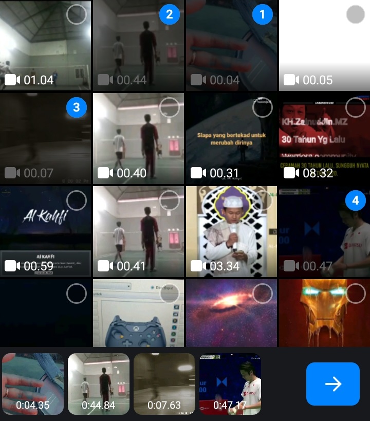 Cara Membuat SlowMo di VN Video Editor HP Android dengan Lagu Play Date