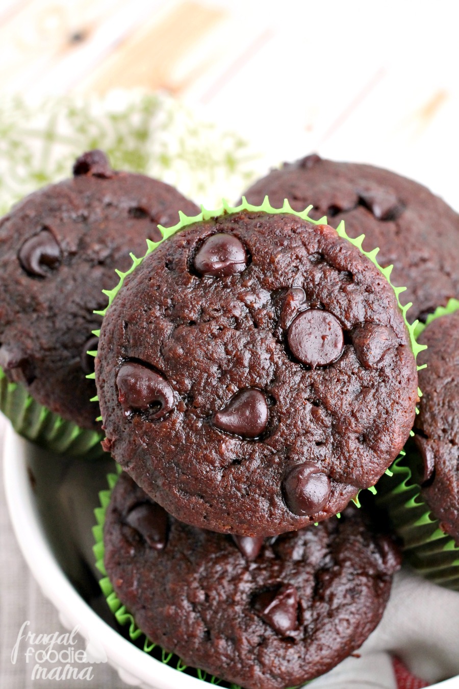 Frugal Foodie Mama Chocolate Zucchini Banana Bread Muffins