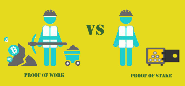 proof of work vs proof of stake