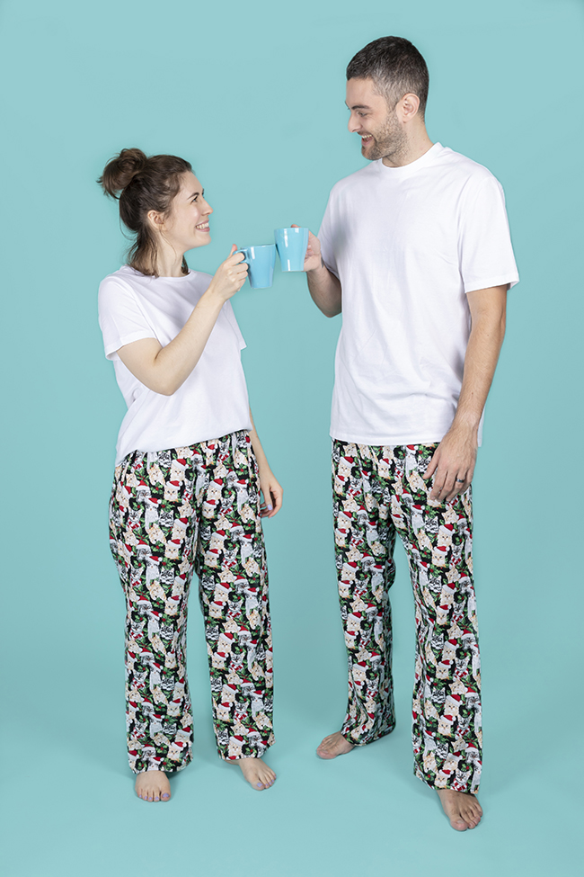 Joe pyjama bottoms menswear sewing pattern - Tilly and the Buttons