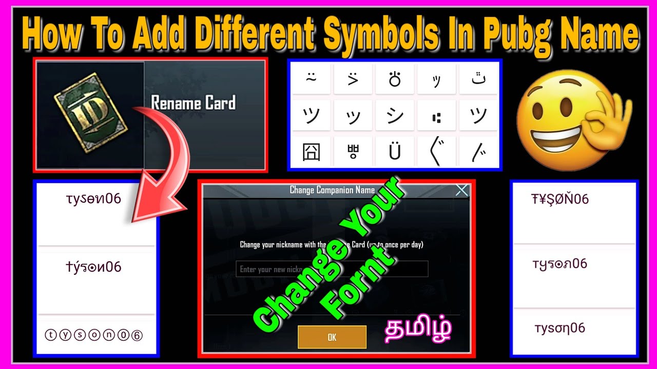 Pubg Mobile Username Symbols For Clan Name All Working