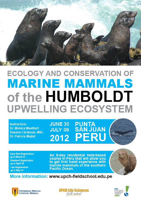 CURSO INTERNACIONAL DE ECOLOGIA Y CONSERVACION DE MAMIFEROS MARINOS DE LOS ECOSISTEMAS DE HUMBOLDT