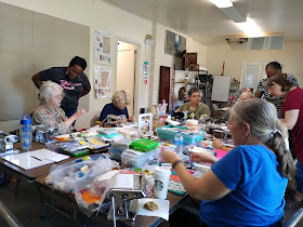 Members of the Tallahassee Polymer Clay Guild participate in Clay-bor Day 2019.