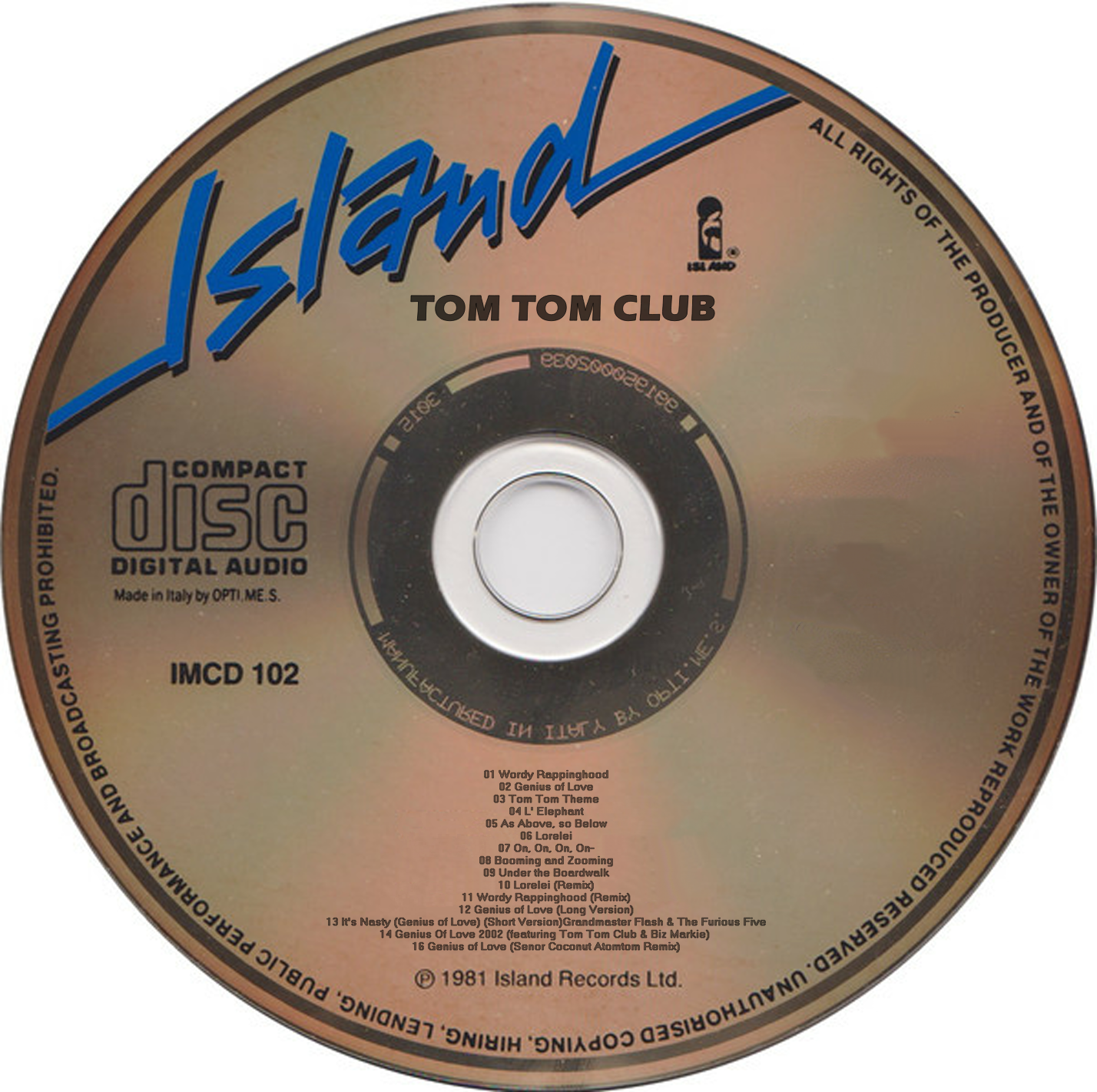 CLASICOS DE COLECCIONRADIO TOM TOM CLUB Tom Tom Club (2009)