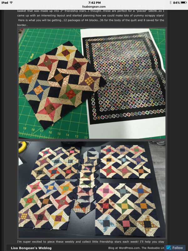 Susan's Quilt Creations "Among Friends" with Civil War Reproduction