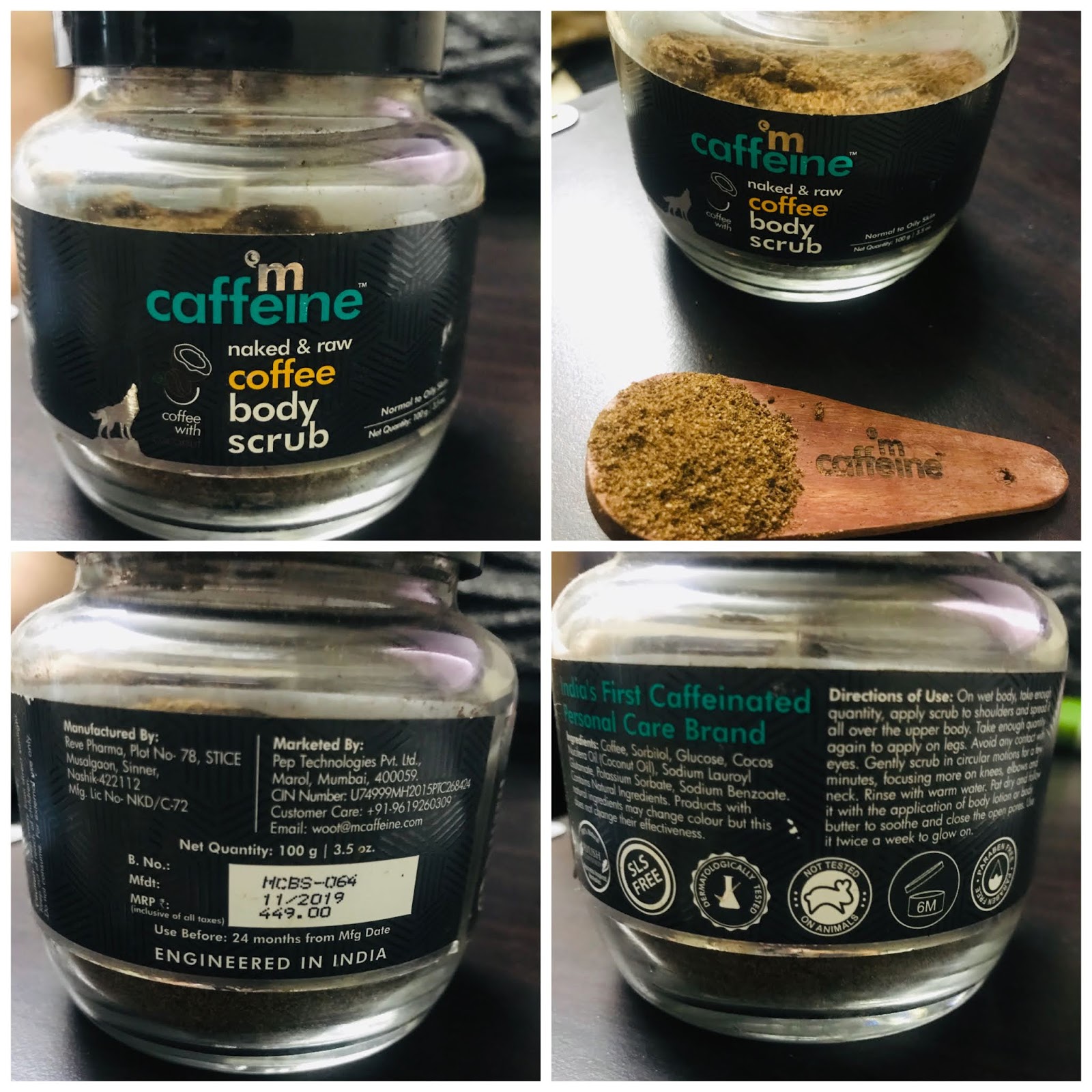 Review For 'm Caffeine Coffee body Scrub