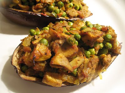 Indian stuffed eggplant