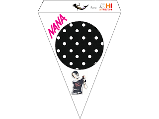 Nana: Imprimibles gratis para fiestas. Para banderines de Nana.
