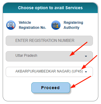 Select State and RTO office Select State and RTO office