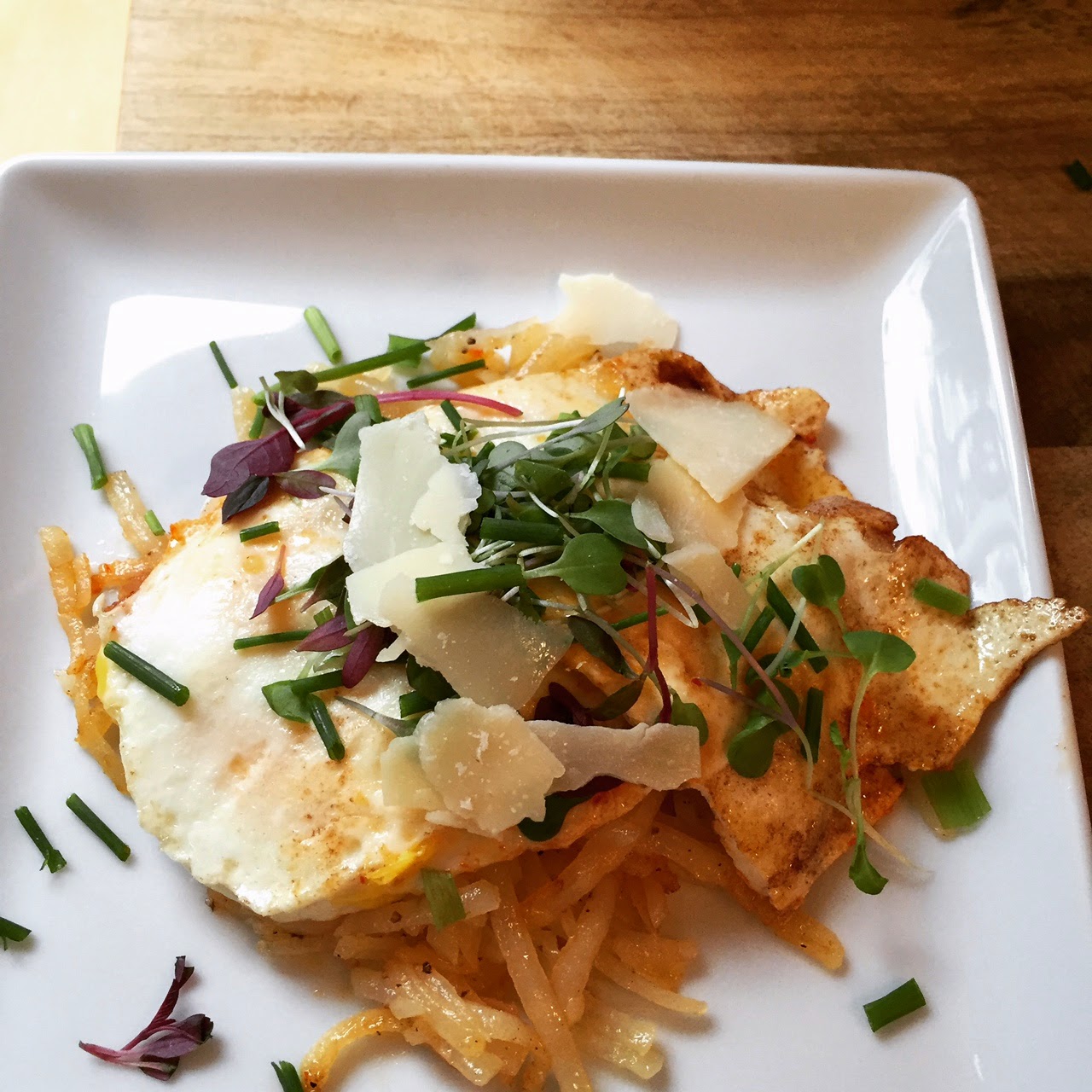 Hashbrowns, Microgreen Hot Sauce Eggs Sans Bacon Food Blog