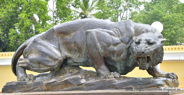 Bronze Lion at Mysore Palace