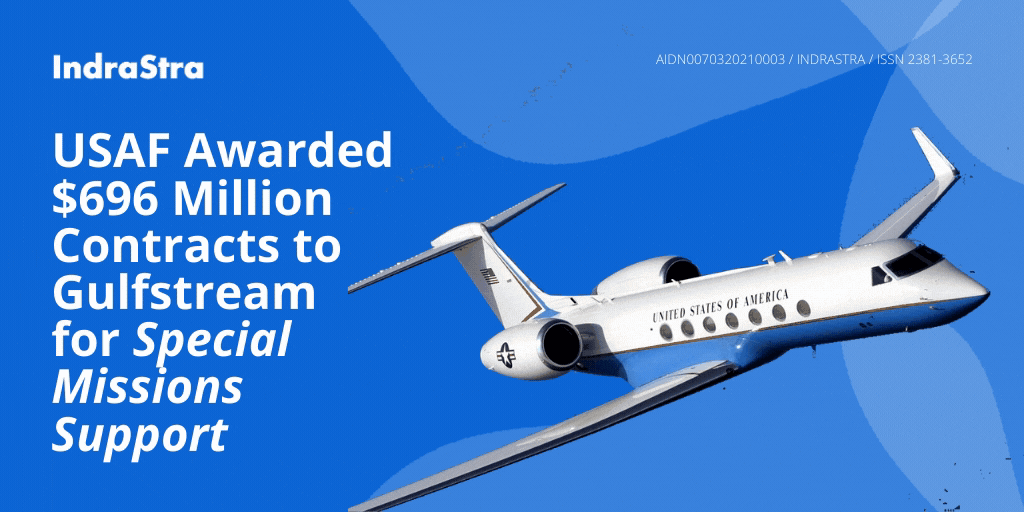 USAF Awarded 696 Million Contracts to Gulfstream for Special Missions