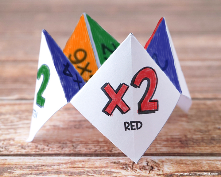 Free Printable Multiplication Cootie Catcher Artsy fartsy Mama Free Printable Multiplication Cootie Catcher Artsy fartsy Mama