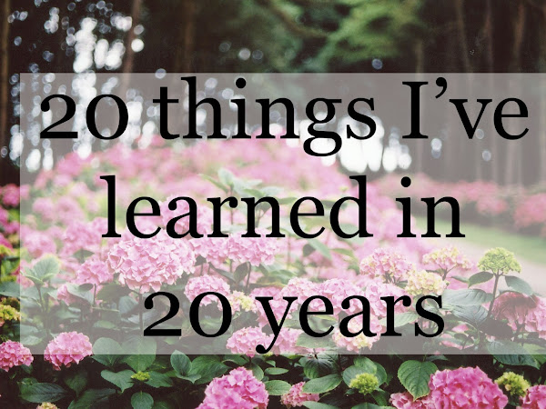 20 things I've learned in 20 years 