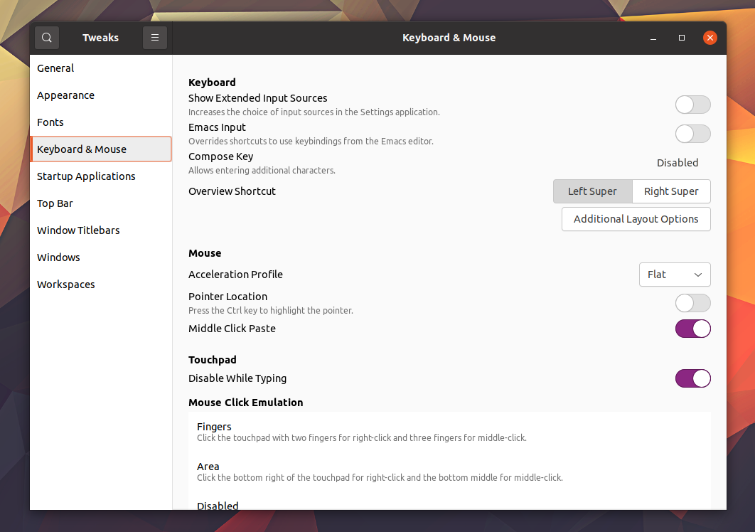 GNOME How To Disable The Touchpad When A Mouse Is Plugged In And While