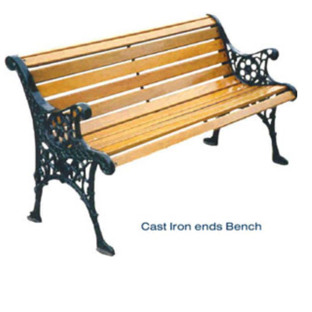 Cast Iron Garden Bench Tiny House Decor