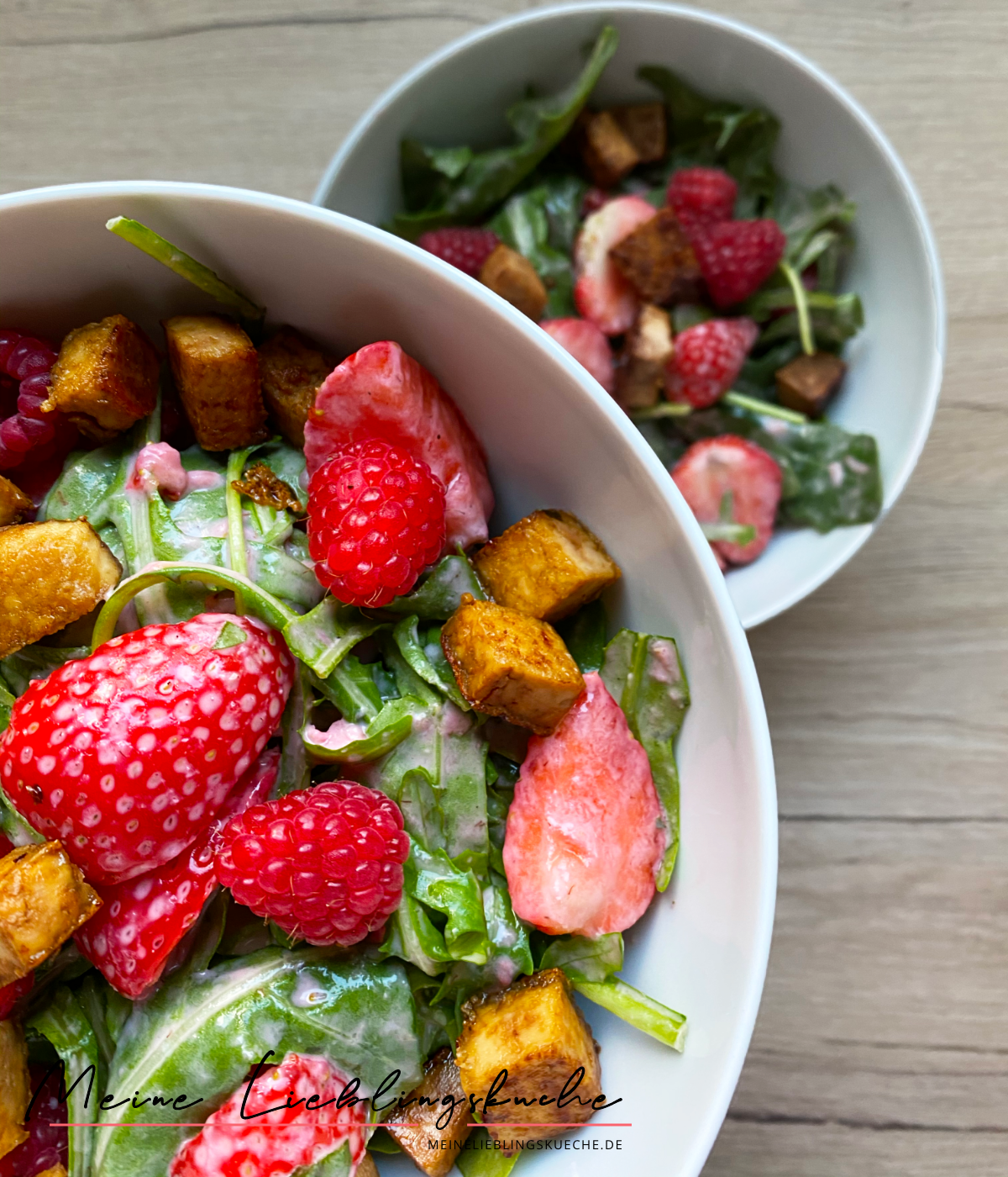 Erdbeer-Salat mit Tofu
