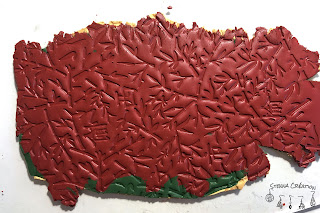 Plaque pate polymère Textures cuivre Stenna Création Fimo Cernit Sculpey