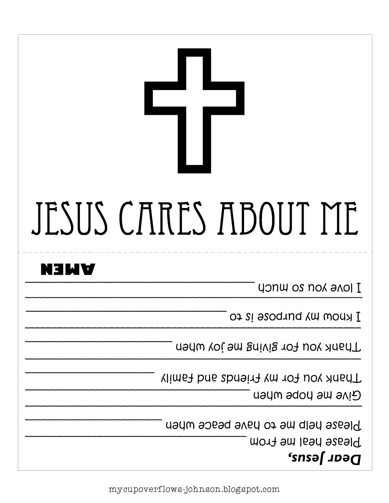 My Cup Overflows: Jesus Cares About Me