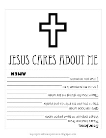 Jesus cares about me doctor's bag and tools coloring worksheet