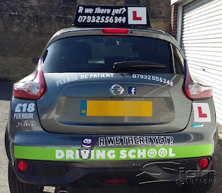 The Herne Bay Driving School has had a refresh of their logo on this new car.