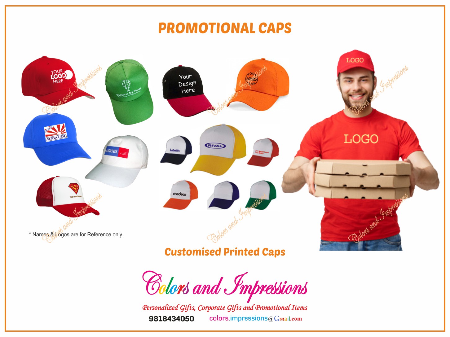 COLORS AND IMPRESSIONS PROMOTIONAL CAPS
