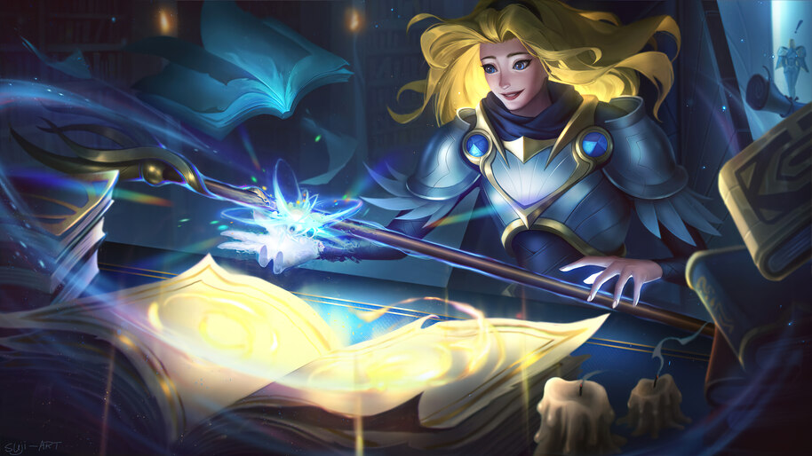 Lux LoL League of Legends Game 4K #3280a Wallpaper PC Desktop