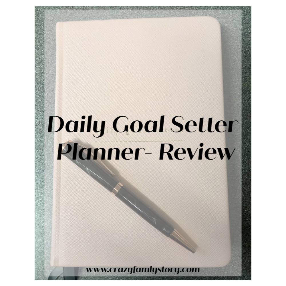 Mal paper Daily goal setter planner Review My Crazy Family Story