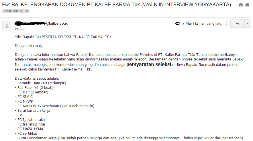 Contoh Surat Lamaran Kerja Di Pt Kalbe Farma Contoh Surat Surat Terbaik