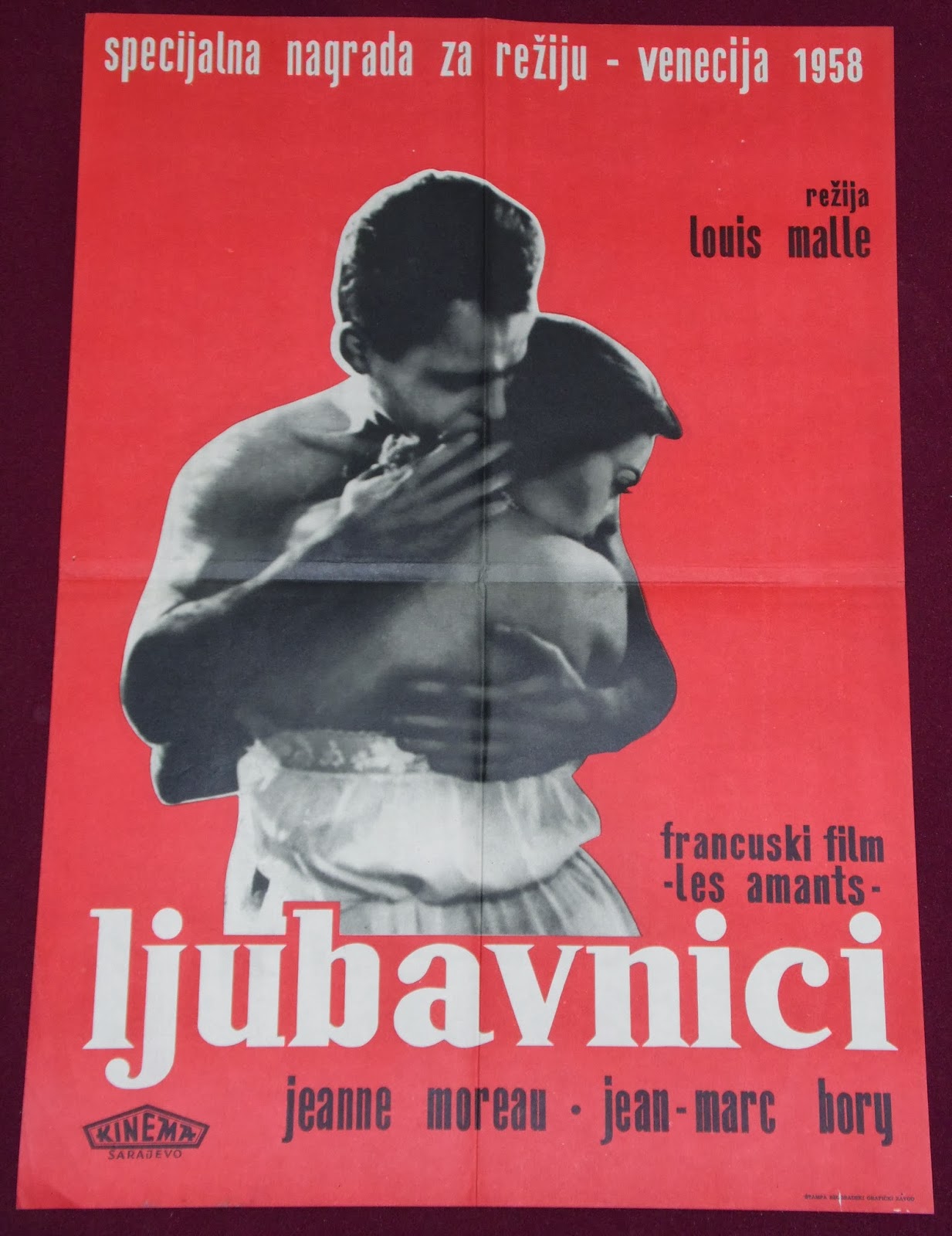 Les Amants De Ma Femme Fred Coppula YugoRare Movie Posters: The Lovers (1958) "Les amants"