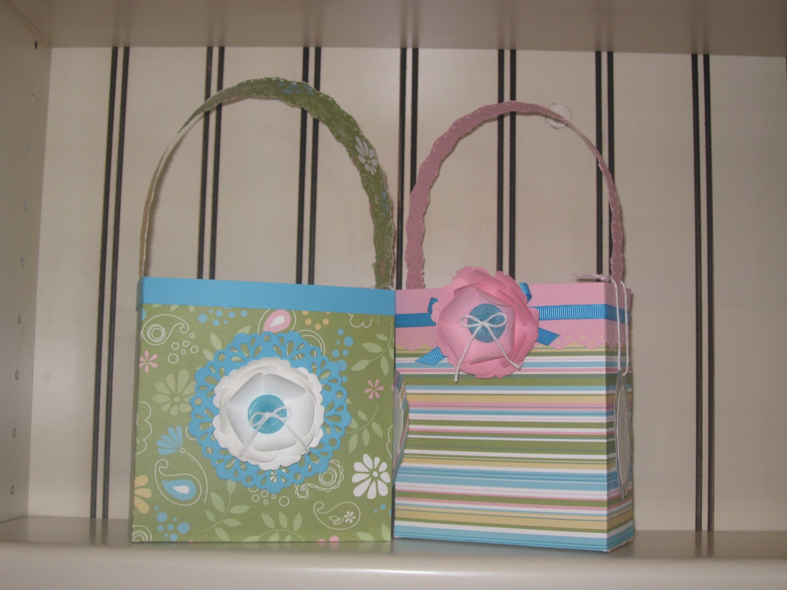 Stampin' Krystal Girly gift bags