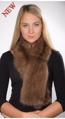 Fox fur scarves