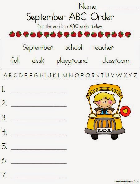 http://www.teacherspayteachers.com/Product/September-ABC-Order-Freebie-829059