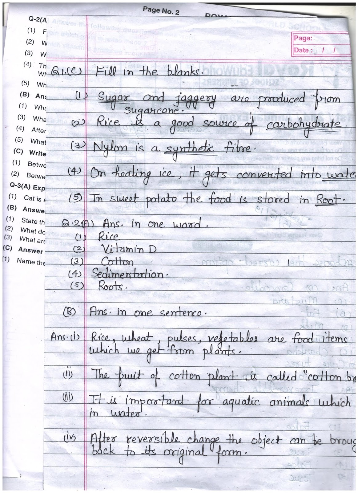 Class 6 maths question paper 2020 image