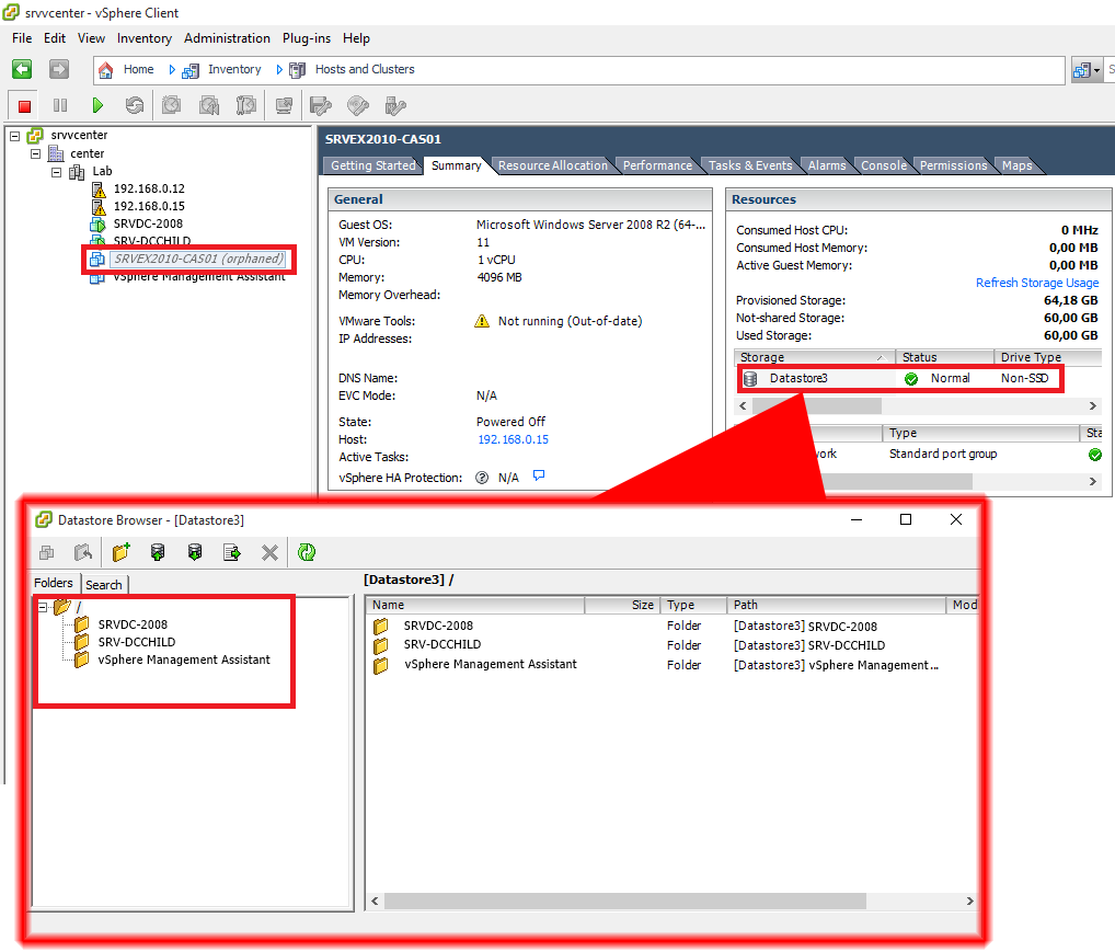 Pantallazos.es vSphere PowerCli Eliminar VM remove vm from the disk.