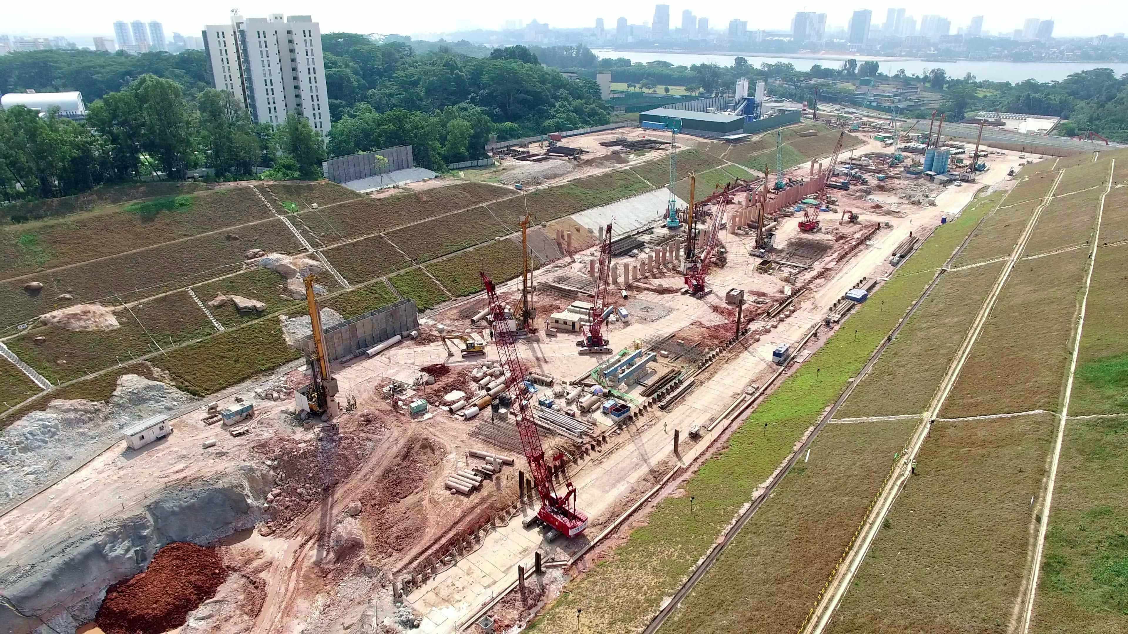 Thomson Line Construction: Woodlands North - TBM Assembly