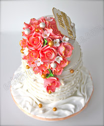 cake rose celebrate tier glad loved couple did much know