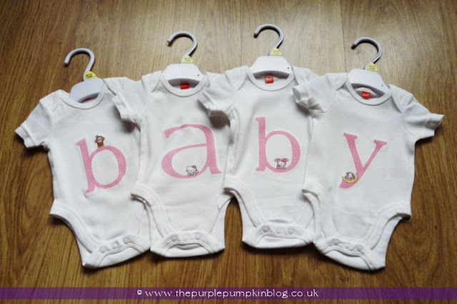 Design Your Own Baby Vest, Onesie or Babygro for a Baby Shower at The Purple Pumpkin Blog