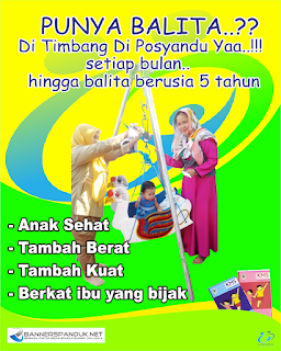  Desain  Poster  Kesehatan tentang Posyandu cdr  Bannerspanduk