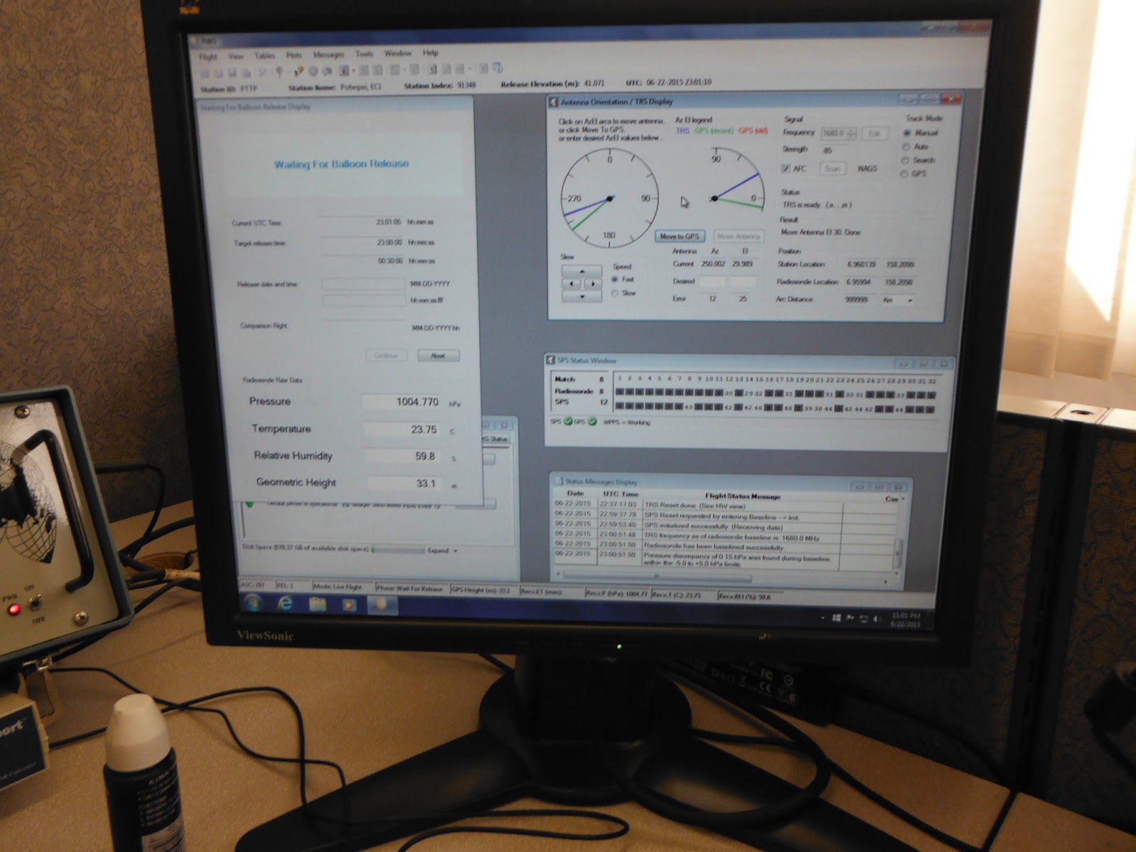 Weather station visit