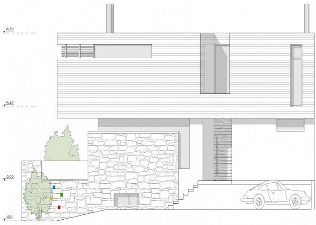 desain rumah minimalis tampak depan dengan batu alam