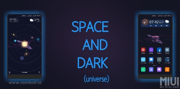 Space And Dark untuk MIUI 9 