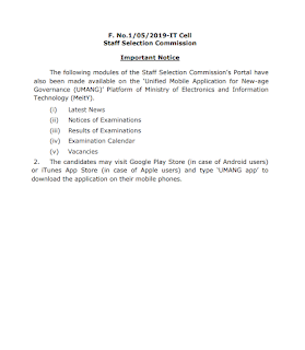 SSC Latest News Notification Released Today 30 April 2020