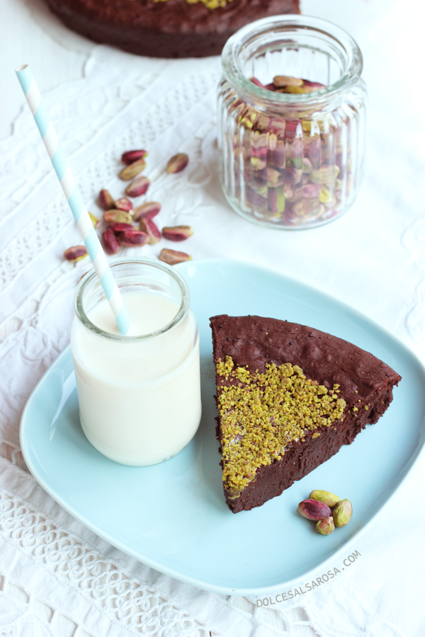 torta al cioccolato e pistacchi di bronte...senza farina